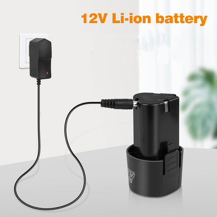 Trapano elettrico ricaricabile avvitatore cordless con doppia batteria 12v   con 24 accessori in valigetta - enzoled