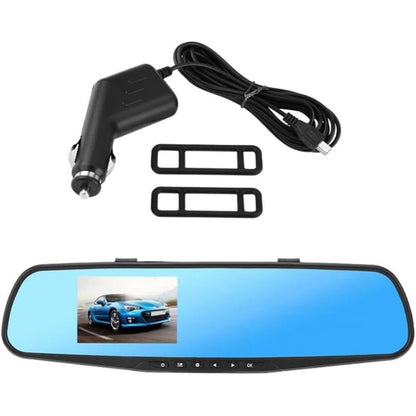 Specchietto retrovisore per auto con telecamera integrata Dash Cam che registra il percorso - enzoled