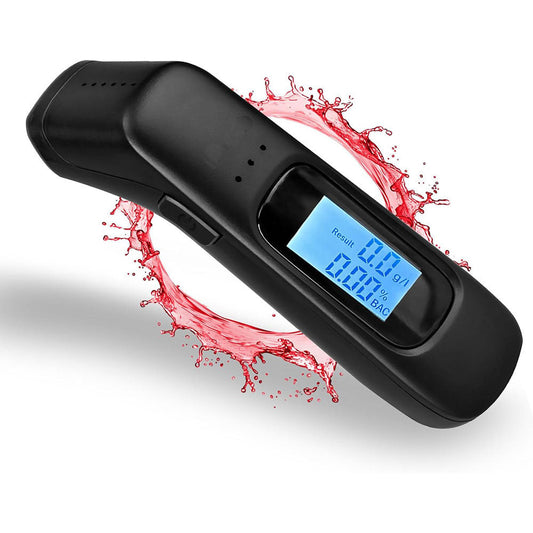 Etilometro ricaricabile USB con display digitale lcd misuratore Alccol test portatile sensore alta precisione - enzoled
