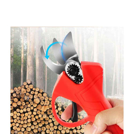 Forbici per potatura a doppia batteria ricaricabile da 48v cesoia tagliarami per giardinaggio 25 mm con accessori - enzoled