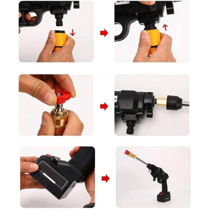 Pistola idropulitrice elettrica senza fili doppia batteria 48v strumento per pulizia portatile - enzoled