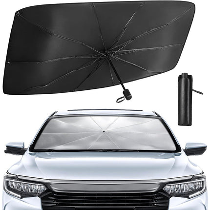 Parasole universale da auto 10 stecche ombrello richiudibile protezione da raggi UV per parabrezza cruscotto - enzoled