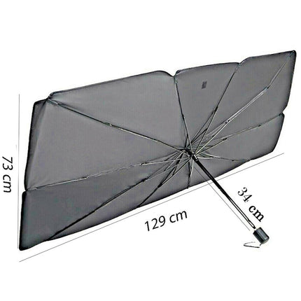 Parasole universale da auto 10 stecche ombrello richiudibile protezione da raggi UV per parabrezza cruscotto - enzoled