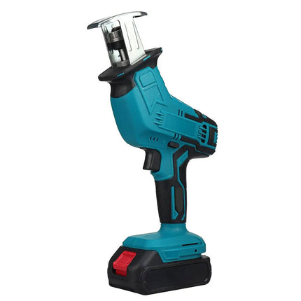 Seghetto a gattuccio con doppia batteria a 48V completo di 4 lame per metallo legno alluminio caricabatteria e valigetta - enzoled