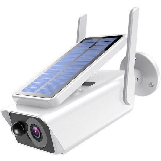 Telecamera Wifi Hd 1080p 2mpx videocamera wireless ricaricabile con pannello solare visione notturna controllo da app smartphone IP66 moscion detector - enzoled