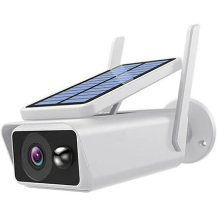 Telecamera Wifi Hd 1080p 2mpx videocamera wireless ricaricabile con pannello solare visione notturna controllo da app smartphone IP66 moscion detector - enzoled