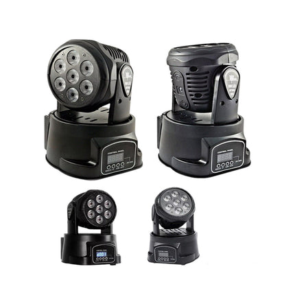 Testa mobile led rgb rotante proiettore strobo funzione dmx 9/14 sound luce stroboscopica effetti discoteca - enzoled