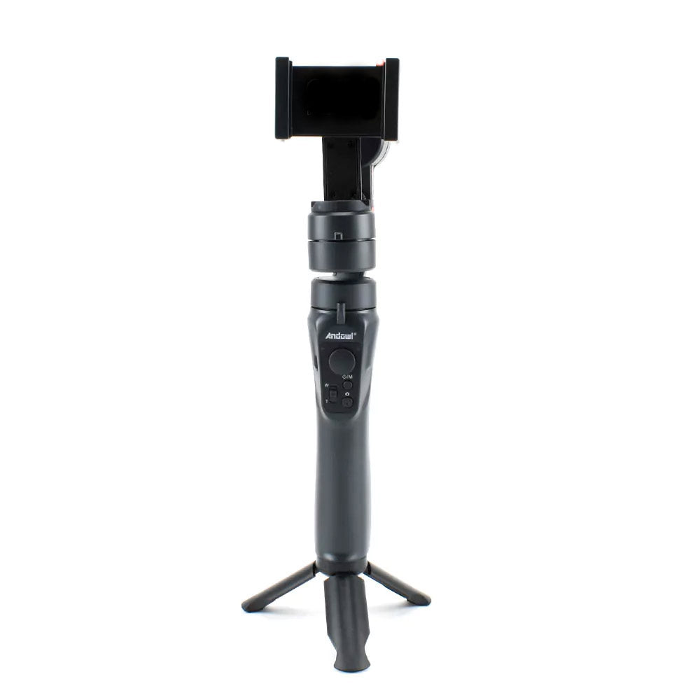 Stabilizzatore gimbal per smarphone a 3 assi bastone per selfie con telecomando integrato con app anti vibrazioni rotazione 360° con zoom - enzoled