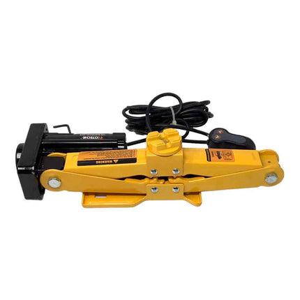 Cric elettrico a pantografo 12 volt accendisigari 75 watt 1.5 ton con telecomando sollevatore auto emergenza - enzoled