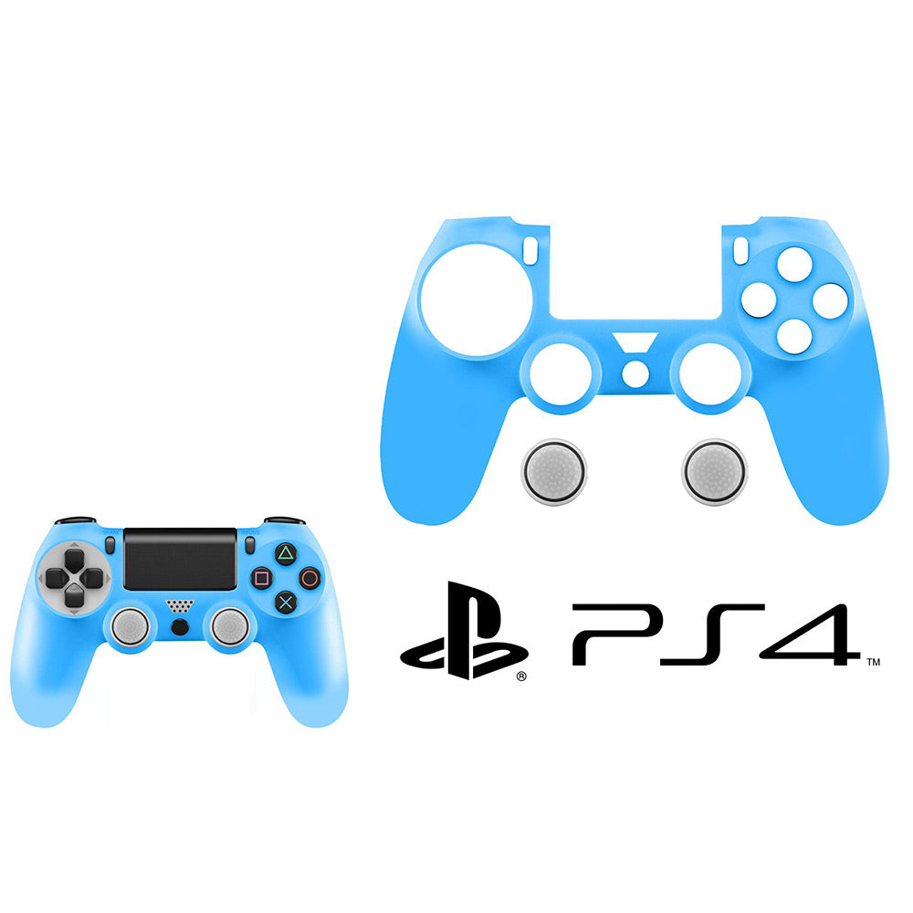 Cover in silicone per joystick PS4 custodia antiscivolo per controller Playstation 4 con protezione per analogico - enzoled
