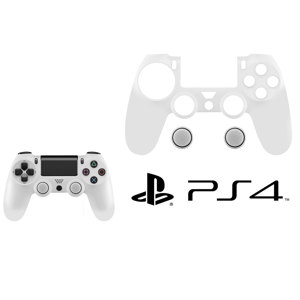 Cover in silicone per joystick PS4 custodia antiscivolo per controller Playstation 4 con protezione per analogico - enzoled