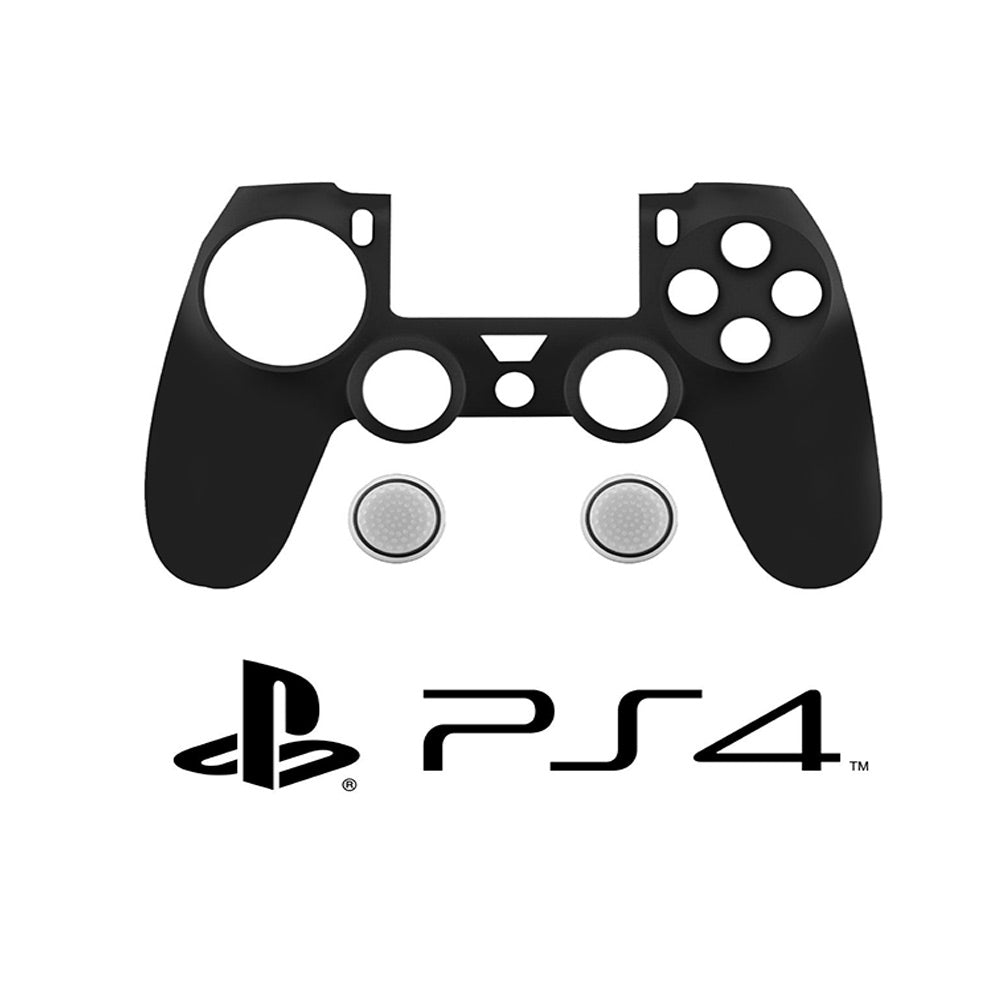 Cover in silicone per joystick PS4 custodia antiscivolo per controller Playstation 4 con protezione per analogico - enzoled