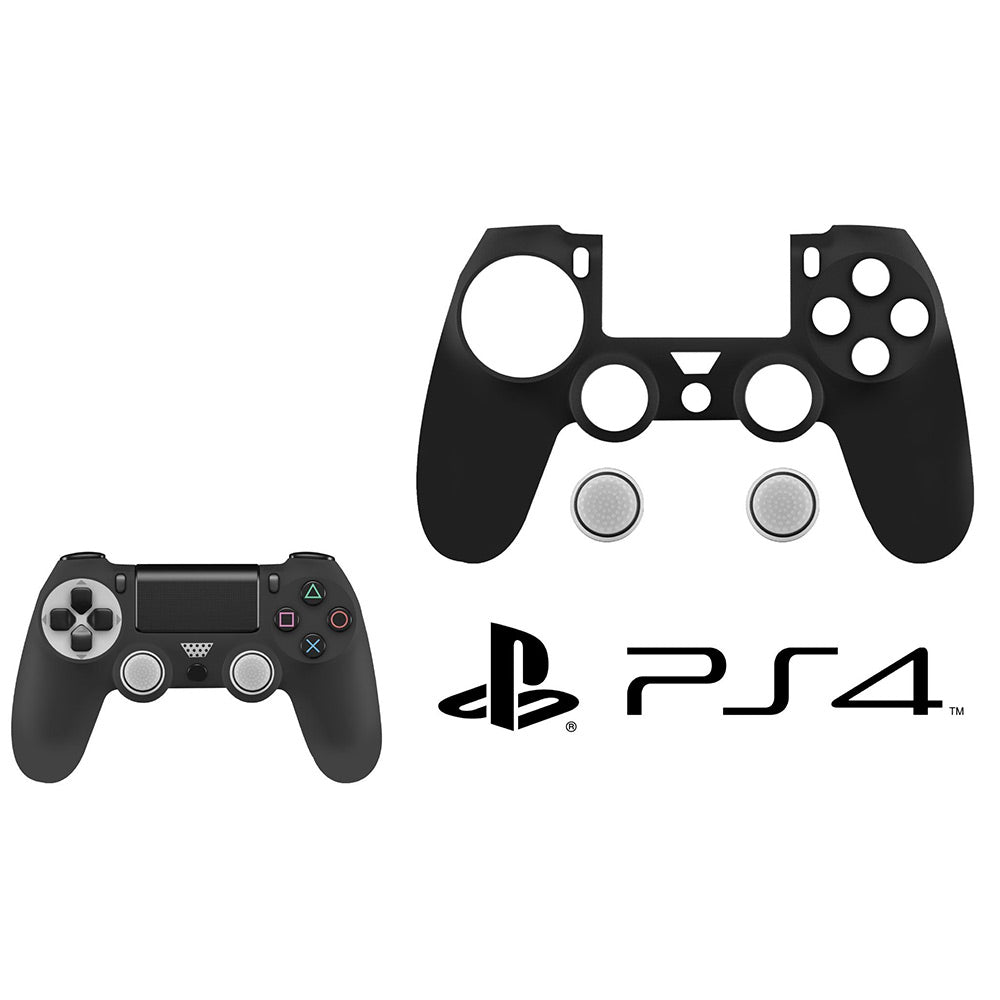 Cover in silicone per joystick PS4 custodia antiscivolo per controller Playstation 4 con protezione per analogico - enzoled