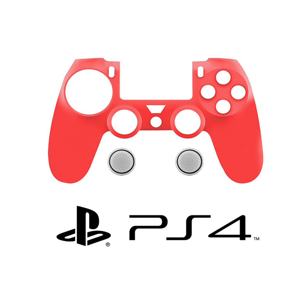 Cover in silicone per joystick PS4 custodia antiscivolo per controller Playstation 4 con protezione per analogico - enzoled