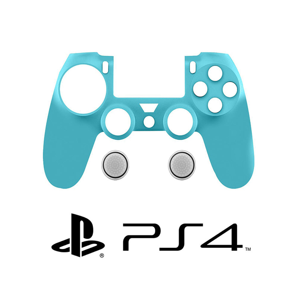Cover in silicone per joystick PS4 custodia antiscivolo per controller Playstation 4 con protezione per analogico - enzoled