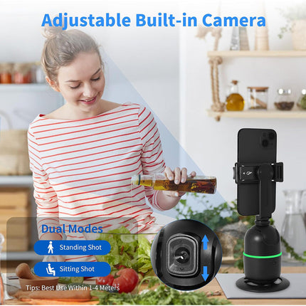 Stabilizzatore cardanico per smarphone gimbal con sensore di movimento bastone per selfie con telecomando anti vibrazioni rotazione 360° - enzoled