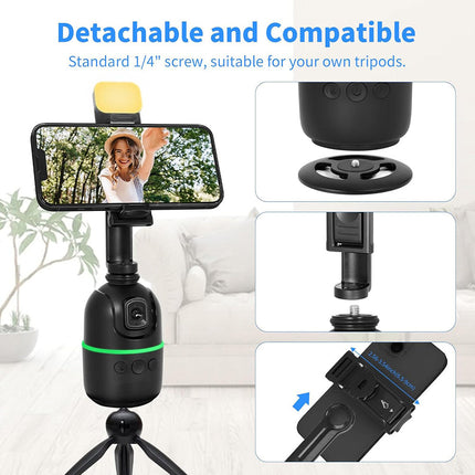 Stabilizzatore cardanico per smarphone gimbal con sensore di movimento bastone per selfie con telecomando anti vibrazioni rotazione 360° - enzoled