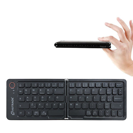 Mini tastierino bluetooth pieghevole ricaricabile tastiera portatile con supporto per cellulare per smarphone tablet pc tv - enzoled