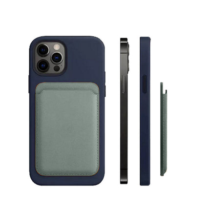 Porta carta di credito  in ecopelle magnetico compatibile per cellulare iPhone e cover portacarte calamitato - enzoled