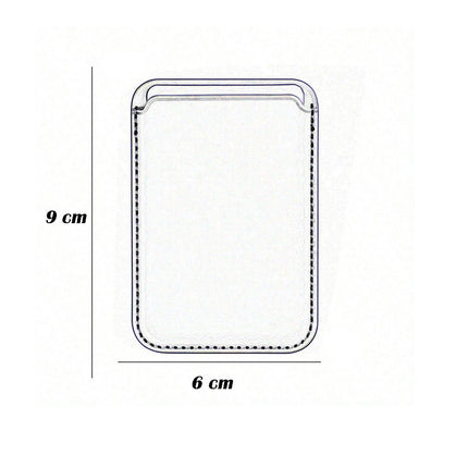 Porta carta di credito  in ecopelle magnetico compatibile per cellulare iPhone e cover portacarte calamitato - enzoled