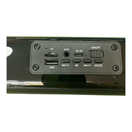 Barra soundbar 42 + 14 watt ricaricabile bluetooth cassa altoparlante per tv uscita aux usb con subwoffer integrato - enzoled