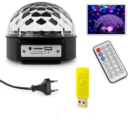 Lampada strobo rgb cassa bluetooth luci discoteca MP3 enzoled