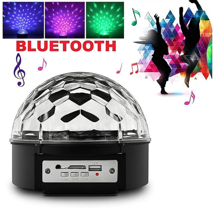 Lampada strobo rgb cassa bluetooth luci discoteca MP3 enzoled