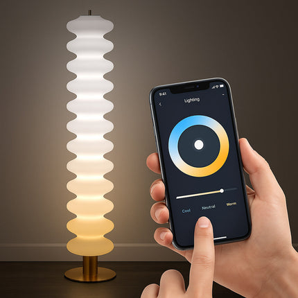 Lampada led da terra 43W decorativa CCT con telecomando e App enzoled