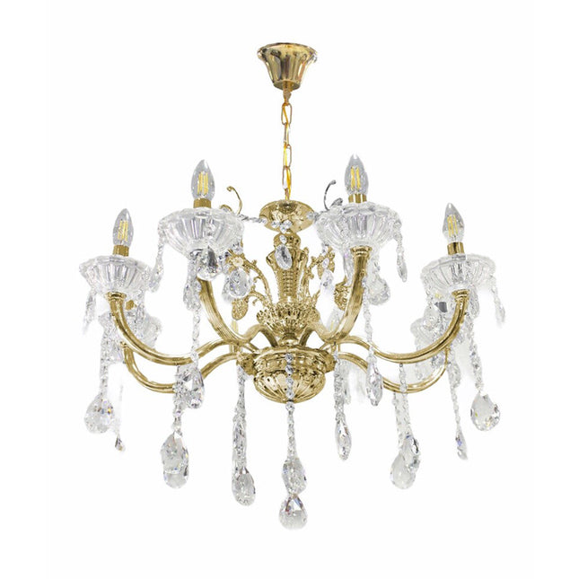 Lampadario con portalampada a candelabro 6 bracci lampada retrò E14