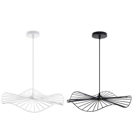 Lampadario moderno minimal da soffitto pendente a sospensione di forma rotonda traforato attacco E27 - enzoled