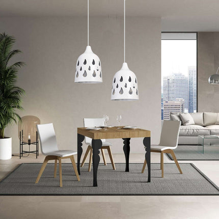 Lampadario da soffitto a sospensione traforato a goccia portalampada attacco E27 lampada per cucina camera da letto - enzoled