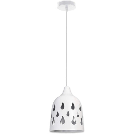 Lampadario da soffitto a sospensione traforato a goccia portalampada attacco E27 lampada per cucina camera da letto - enzoled
