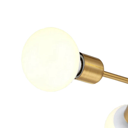 Lampadario sospensione in bronzo geometrico 6 bracci attacco E27