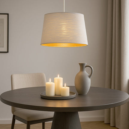 Lampadario minimal a sospensione in metallo attacco E27 bianco o nero