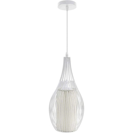 Lampadario moderno da soffitto pendente a sospensione di forma ovale con attacco E27 enzoled