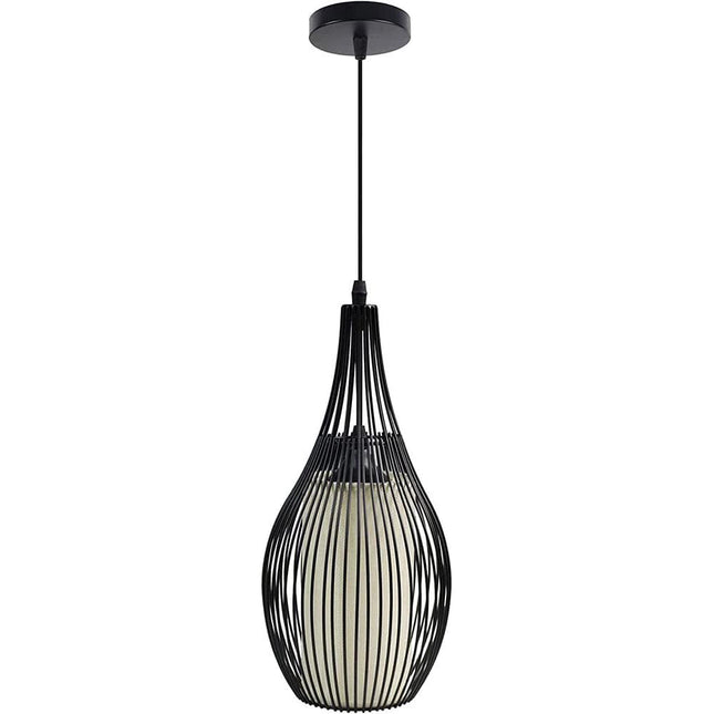 Lampadario moderno da soffitto pendente a sospensione di forma ovale con attacco E27 enzoled