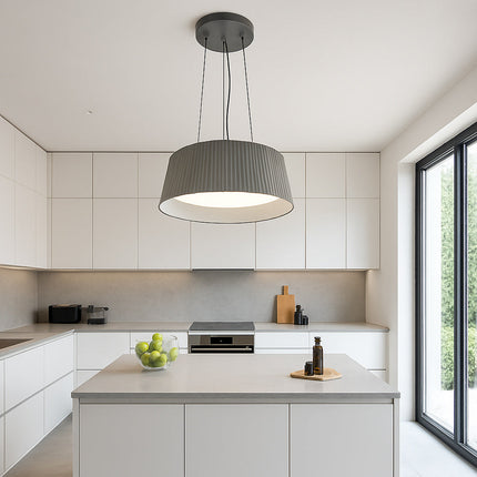 Lampadario a led 36 watt CCT-SWITCH lampada a sospensione grigio