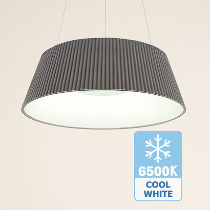 Lampadario a led 36 watt CCT-SWITCH lampada a sospensione grigio