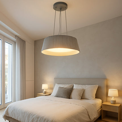 Lampadario a led 36 watt CCT-SWITCH lampada a sospensione grigio
