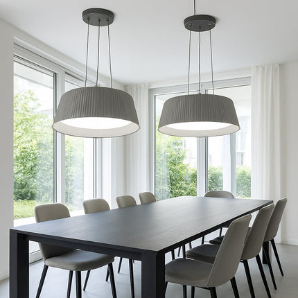 Lampadario a led 36 watt CCT-SWITCH lampada a sospensione grigio