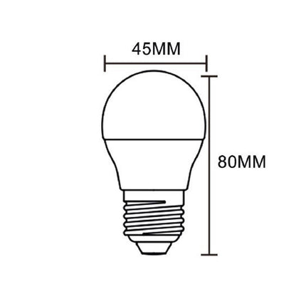 Lampadina led a sfera 6 watt E27 luce fredda calda naturale enzoled