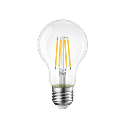 Lampadina a led a filamento in vetro lampada E27 4 watt luce fredda 6500k calda 3000k naturale 4000k A60 - enzoled