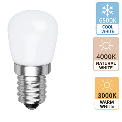 Lampadina led con attacco E14 2 watt per frigorifero e cappa