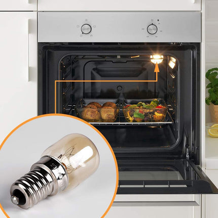 Lampadina alogena con attacco e14 25 watt per cappa e forno max 300¡ãC luce calda 2700k - enzoled