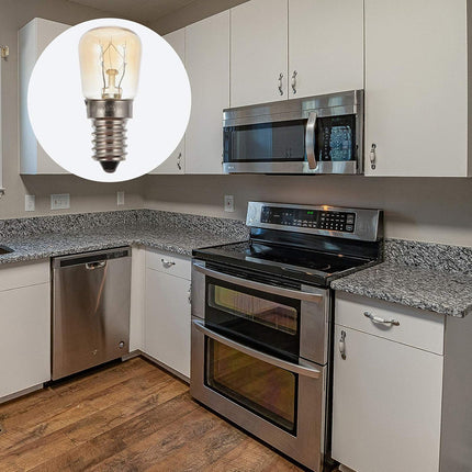 Lampadina alogena con attacco e14 25 watt per cappa e forno max 300¡ãC luce calda 2700k - enzoled
