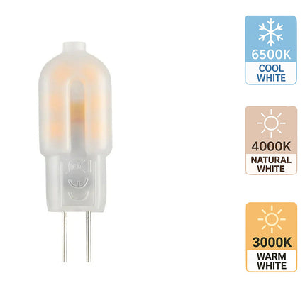 Lampadina led 2 watt attacco G4 12 Volt copertura opaca