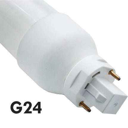 Lampadina LED attacco G24 11 watt 2 pin lampada a luce fredda 6500k calda 3000k naturale 4000k - enzoled