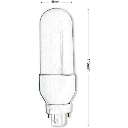 Lampadina LED attacco G24 11 watt 2 pin lampada a luce fredda 6500k calda 3000k naturale 4000k - enzoled