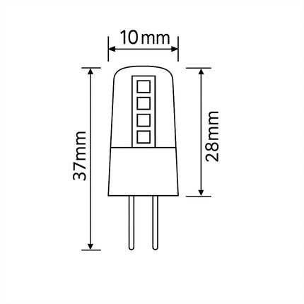 Lampadina 10 led 2,5 watt 12V attacco G4 luce fredda calda naturale