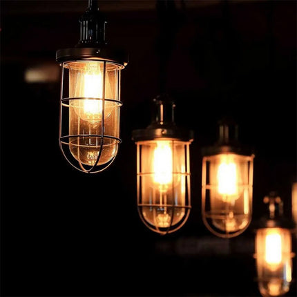 Lampadina led vintage a filamento 8 watt attacco e27 luce calda 2600k lampada in vetro ambrato - enzoled